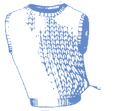 illustration of blue sweater